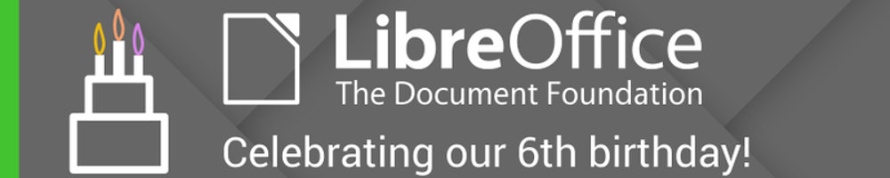 LibreOffice kuueaastane