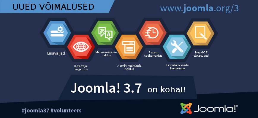 Joomla! 3.7 on kohal