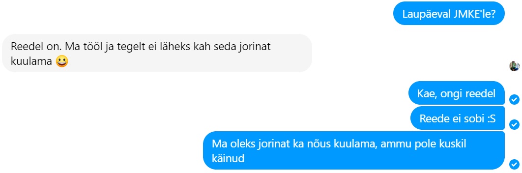 Kas JMKE'le läheme?