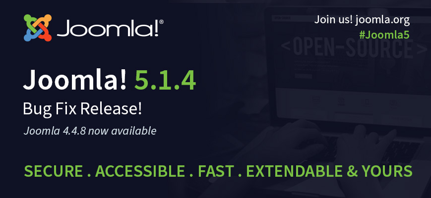 Joomla 5.1.4 ja 4.4.8